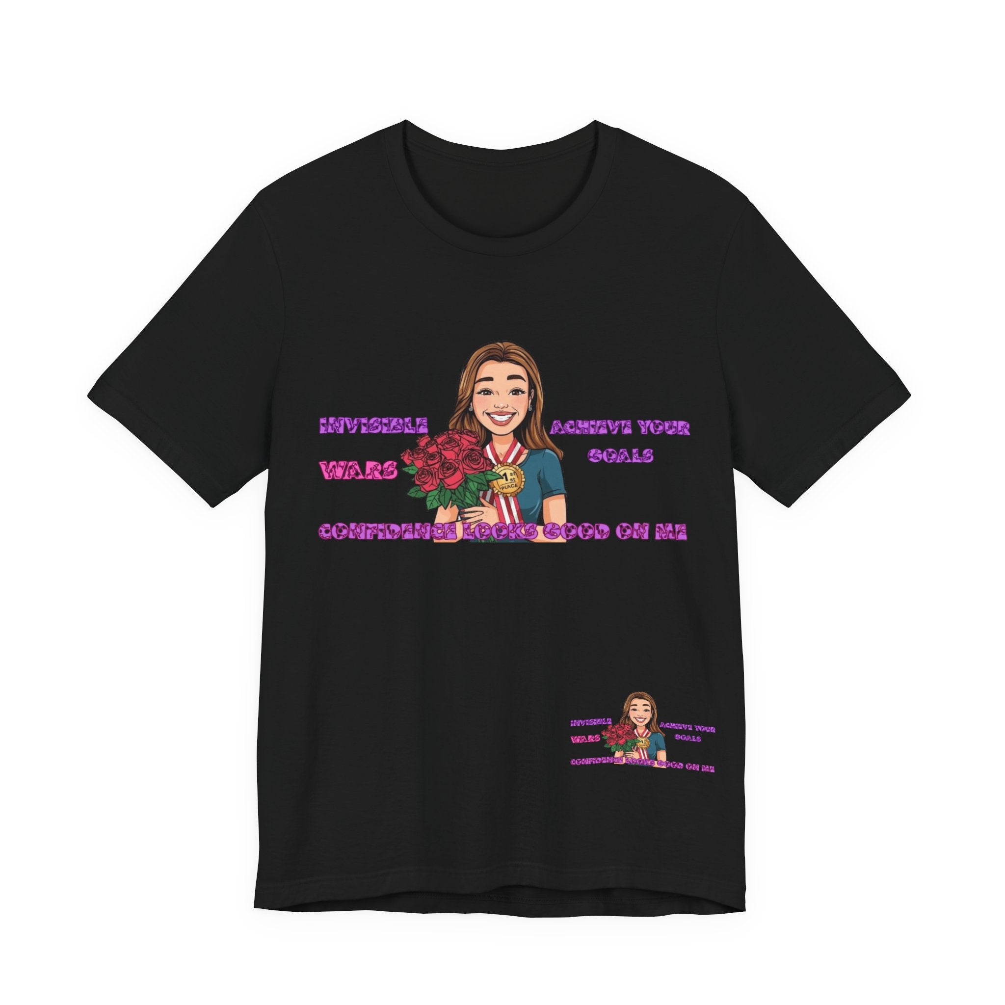 Women T-Shirt—Confidence Looks Good On Me”