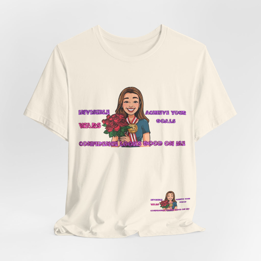 Women T-Shirt—Confidence Looks Good On Me”
