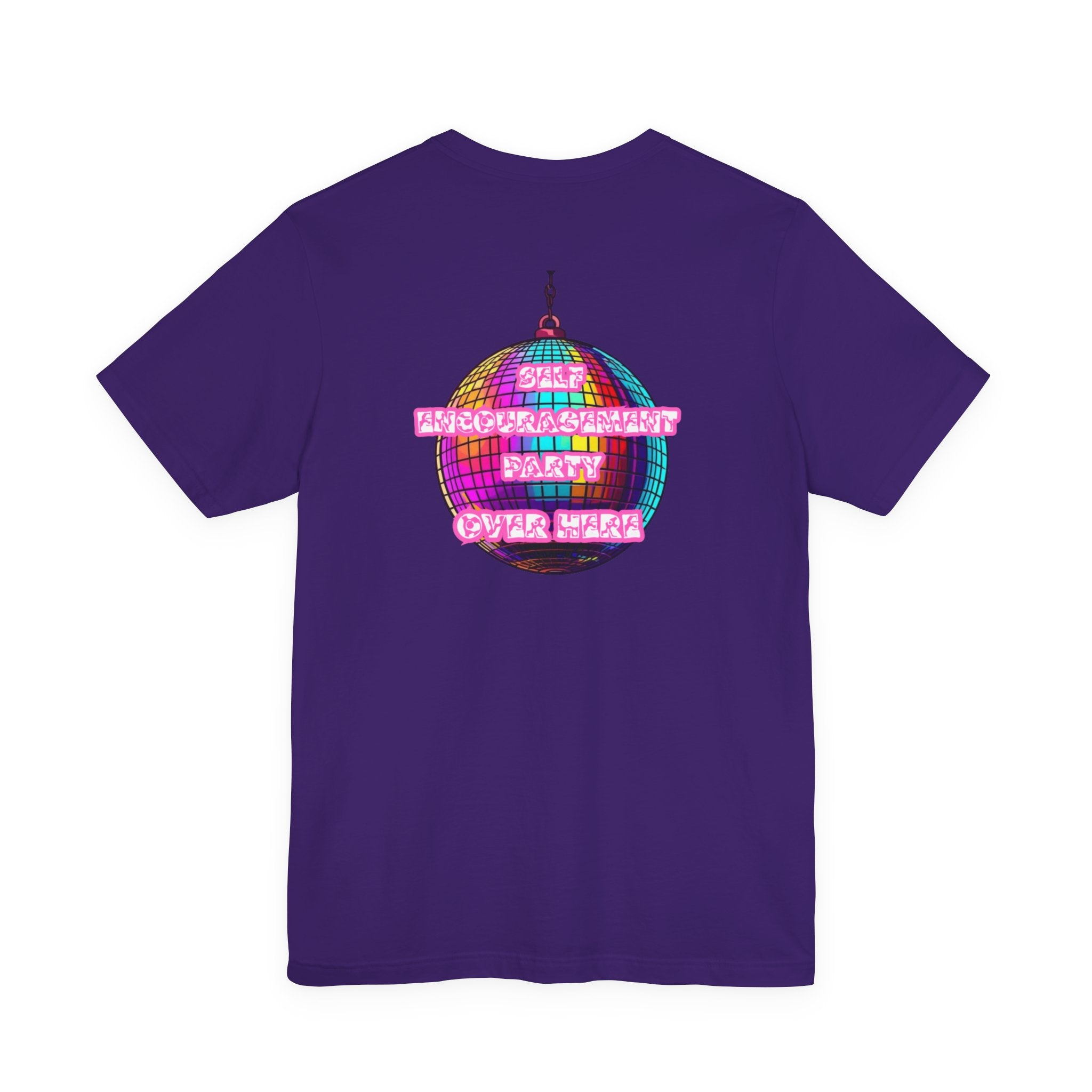 Women Disco Ball T-shirt — Self Encouragement Party
