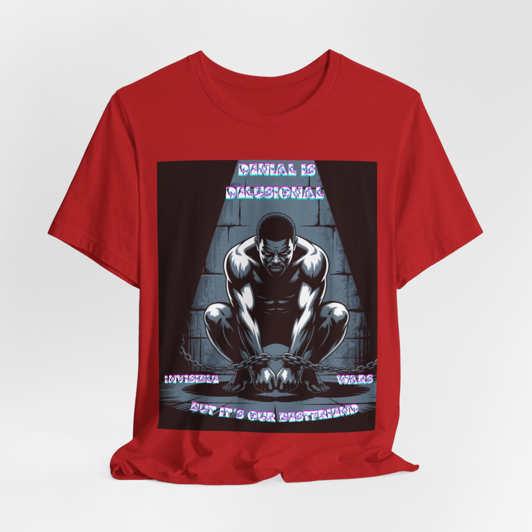 Men T-Shirt—-Denial is Delusion