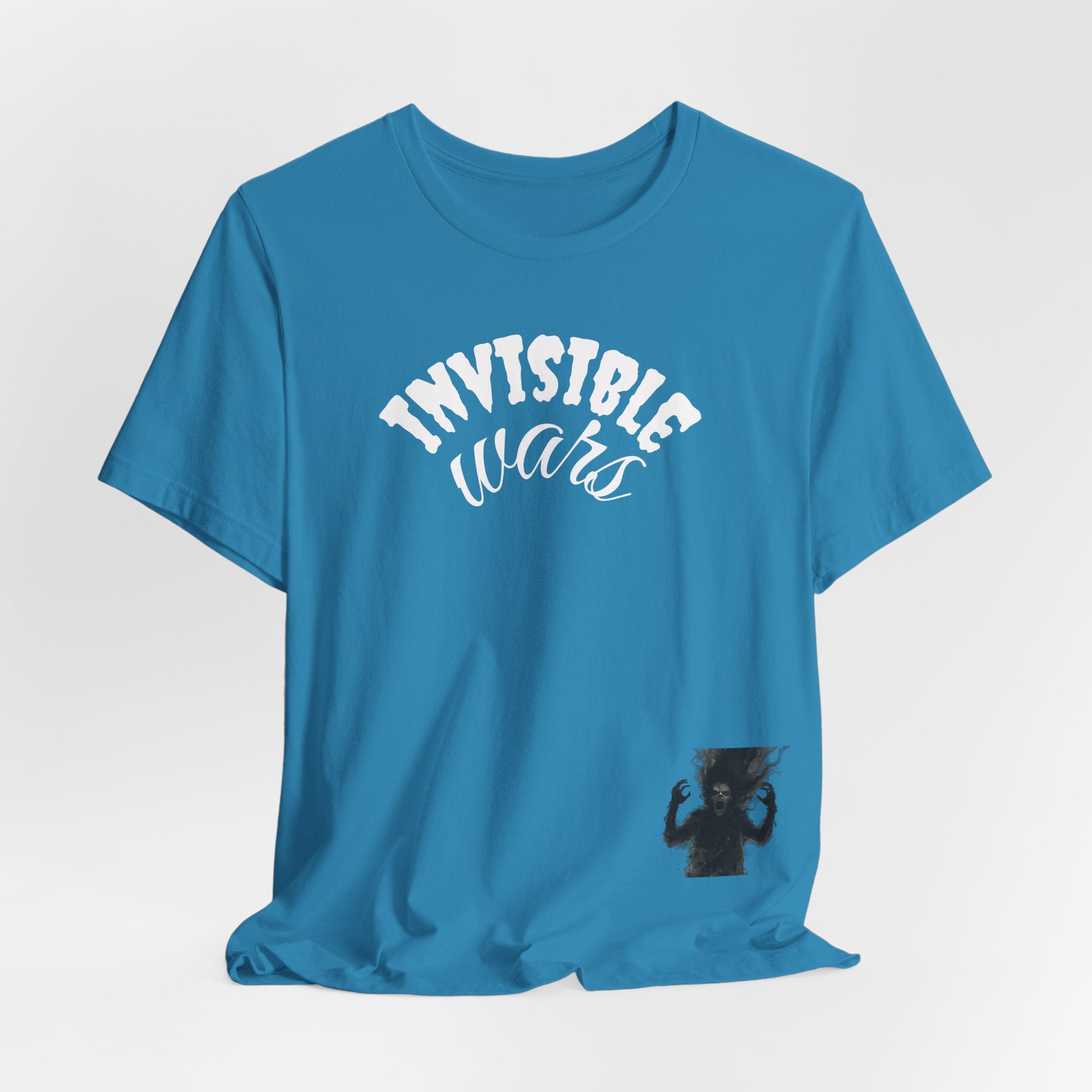 Men T-shirt Invisible Wars — Demons Lurk