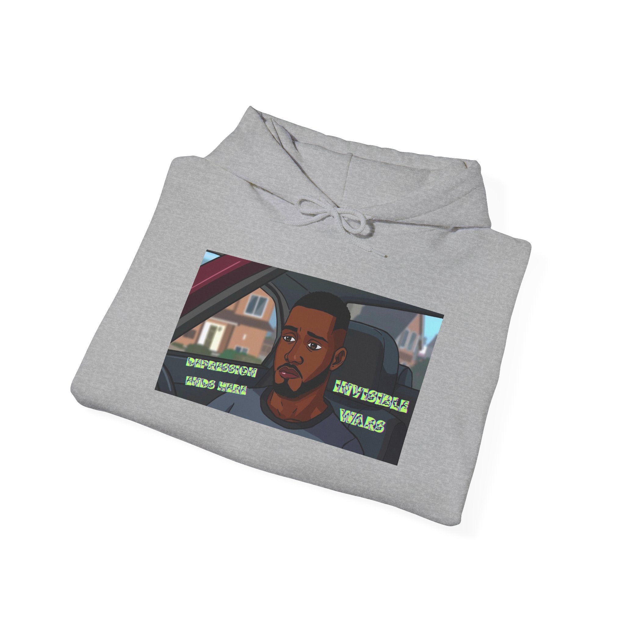 Men  Hoodie — Depression Ends Here