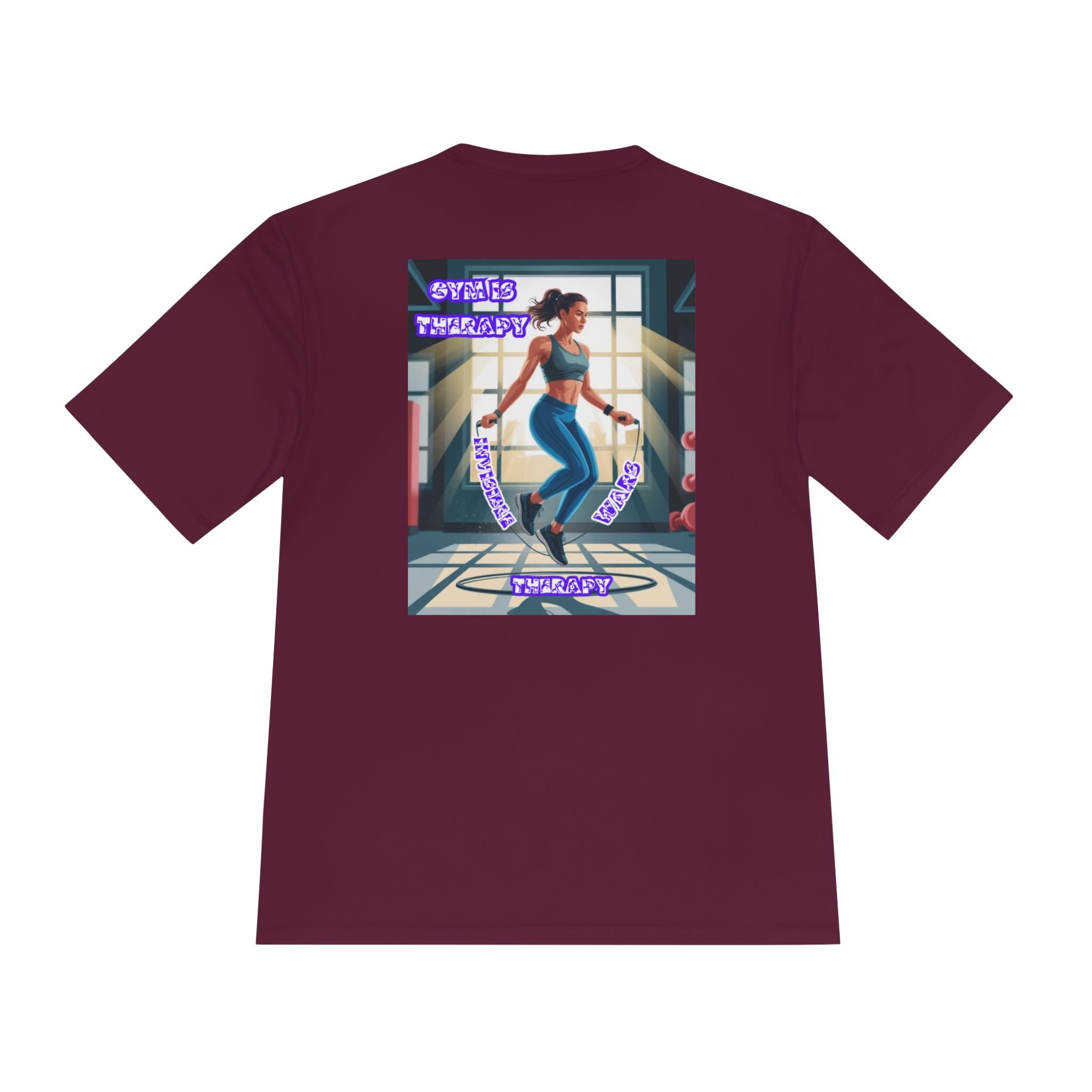 Women Fitness Graphic Shirt — Gym is Therapy