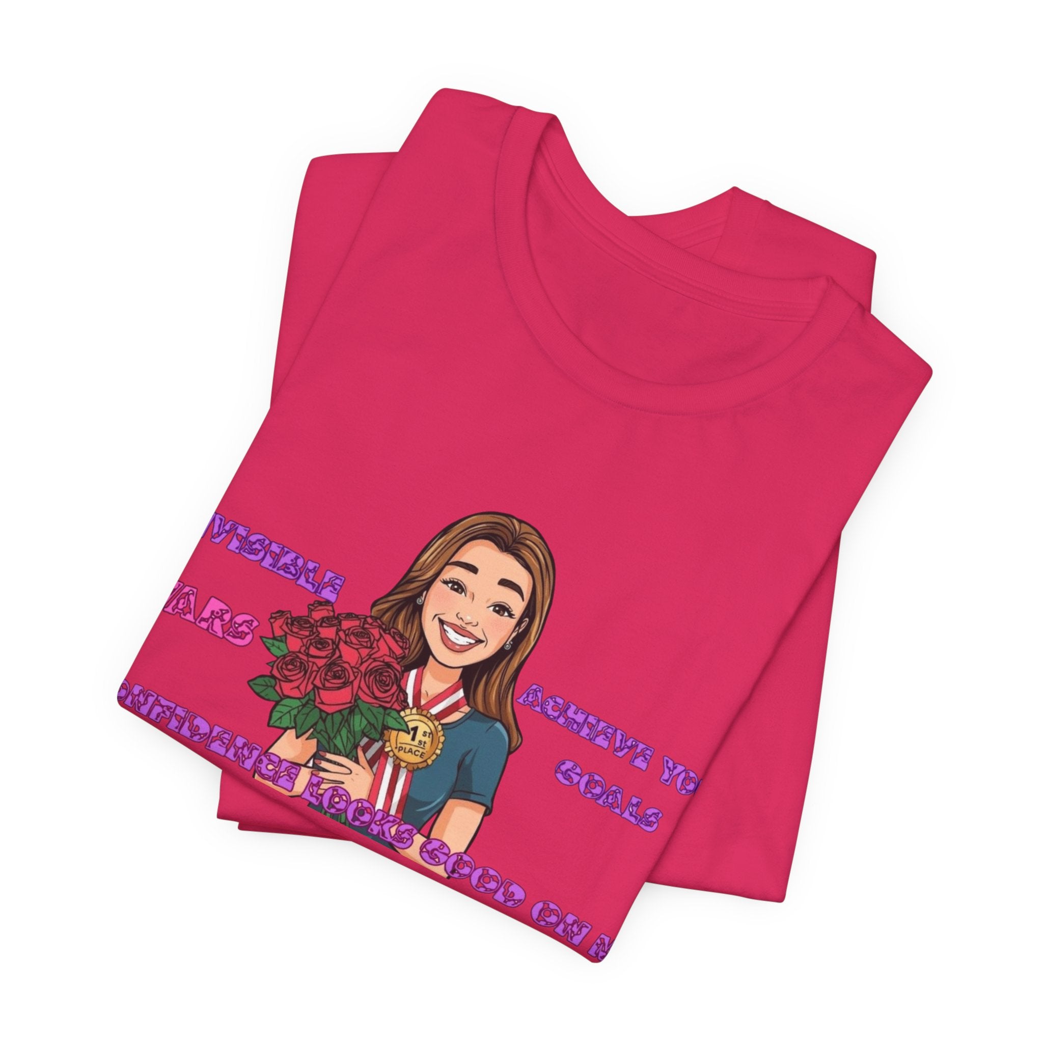 Women T-Shirt—Confidence Looks Good On Me”