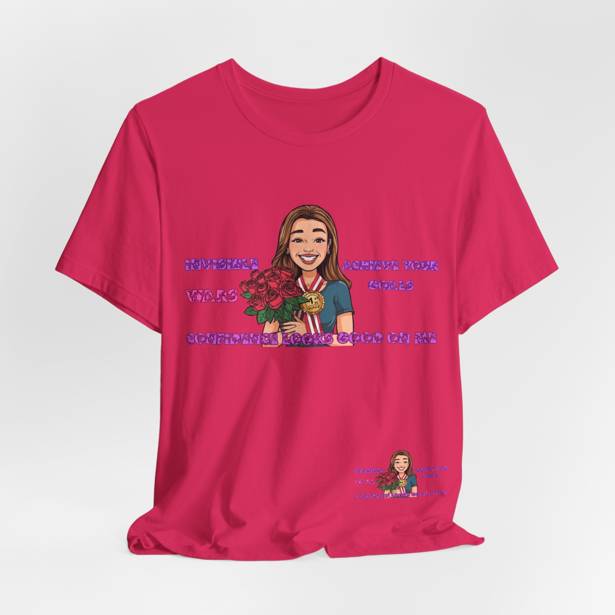 Women T-Shirt—Confidence Looks Good On Me”