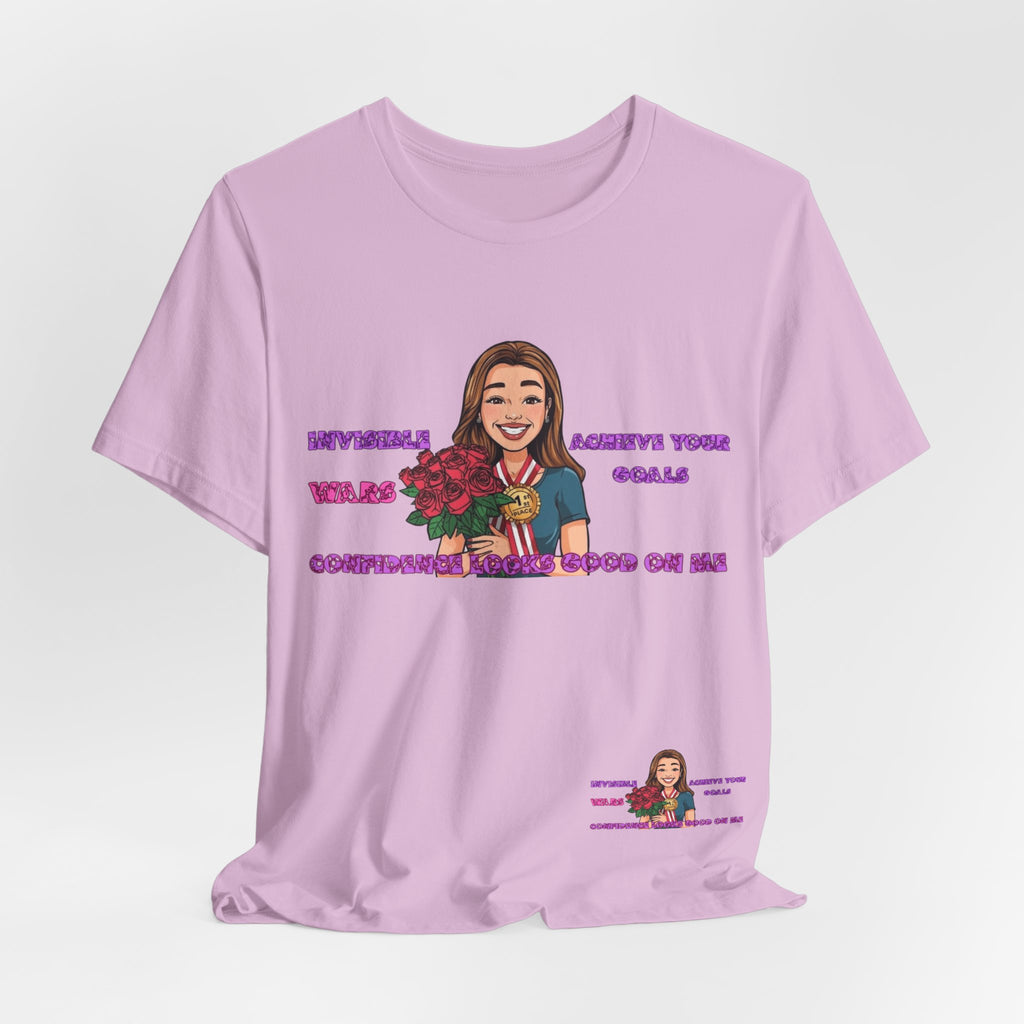 Women T-Shirt—Confidence Looks Good On Me”