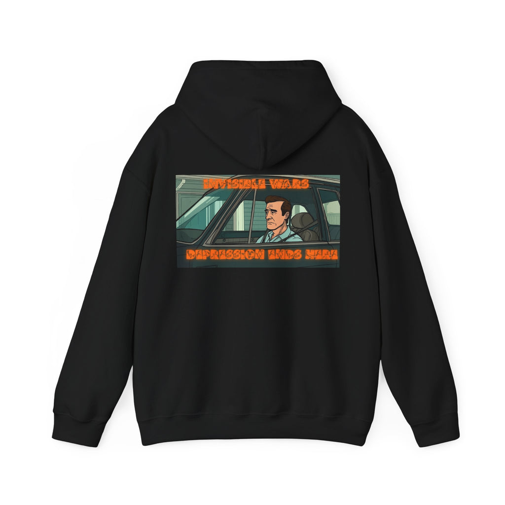 Men Hoodie — Depression Ends Here