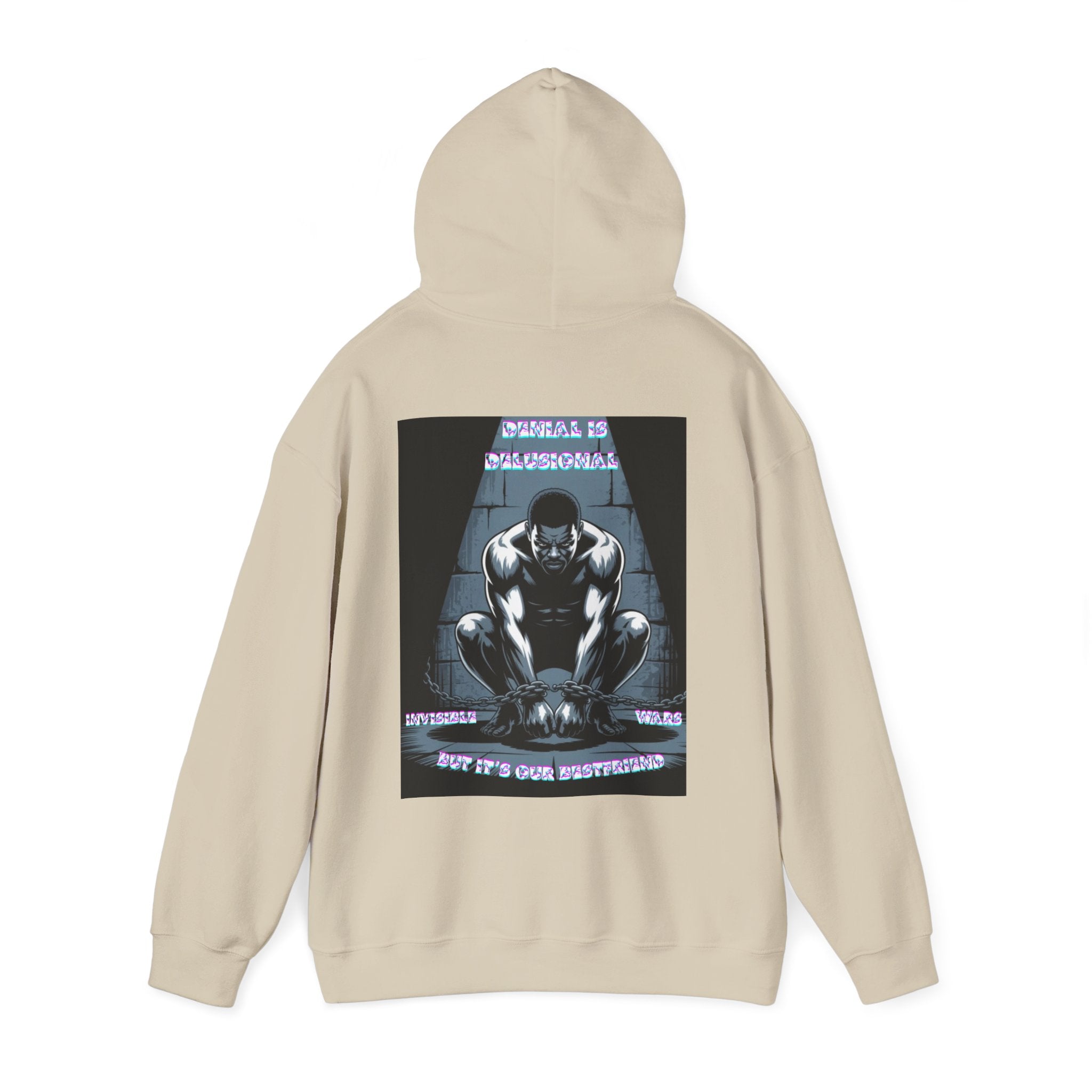 Men Hoodie • -Denial is Delusional