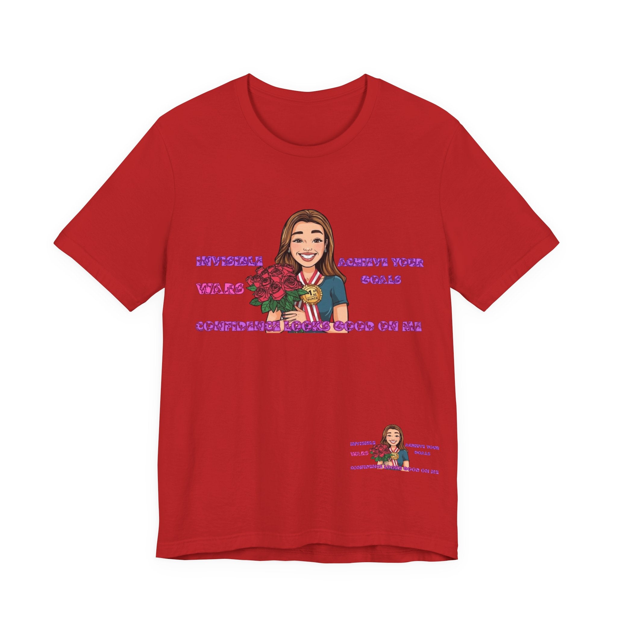 Women T-Shirt—Confidence Looks Good On Me”