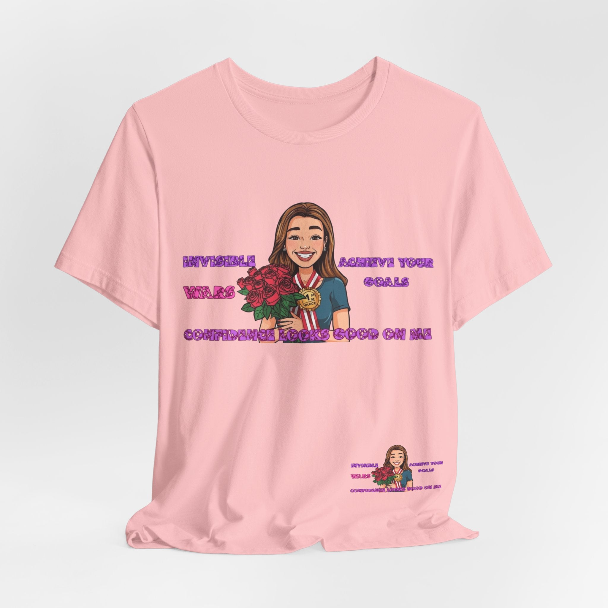 Women T-Shirt—Confidence Looks Good On Me”