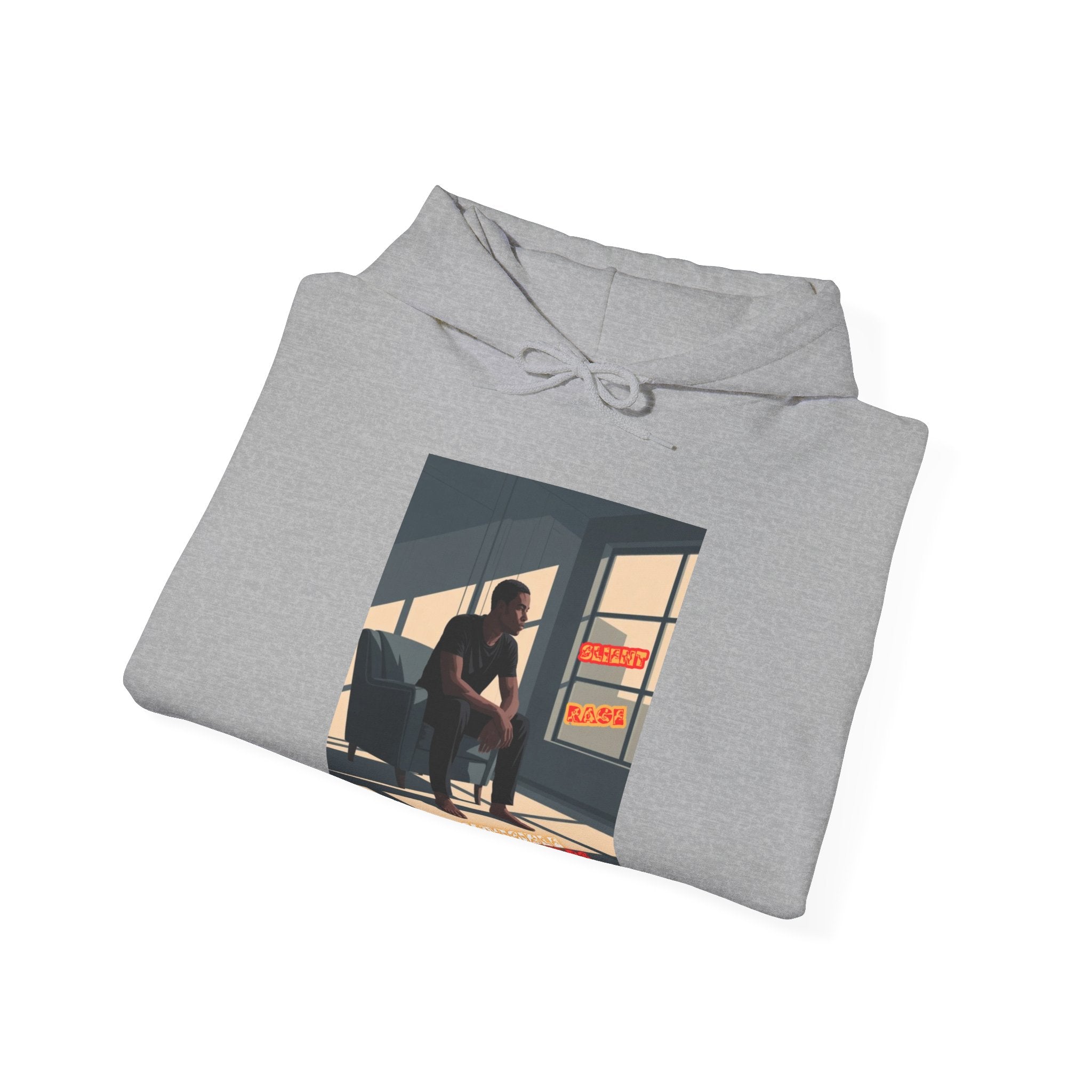 Men Hoodie - Slient Rage