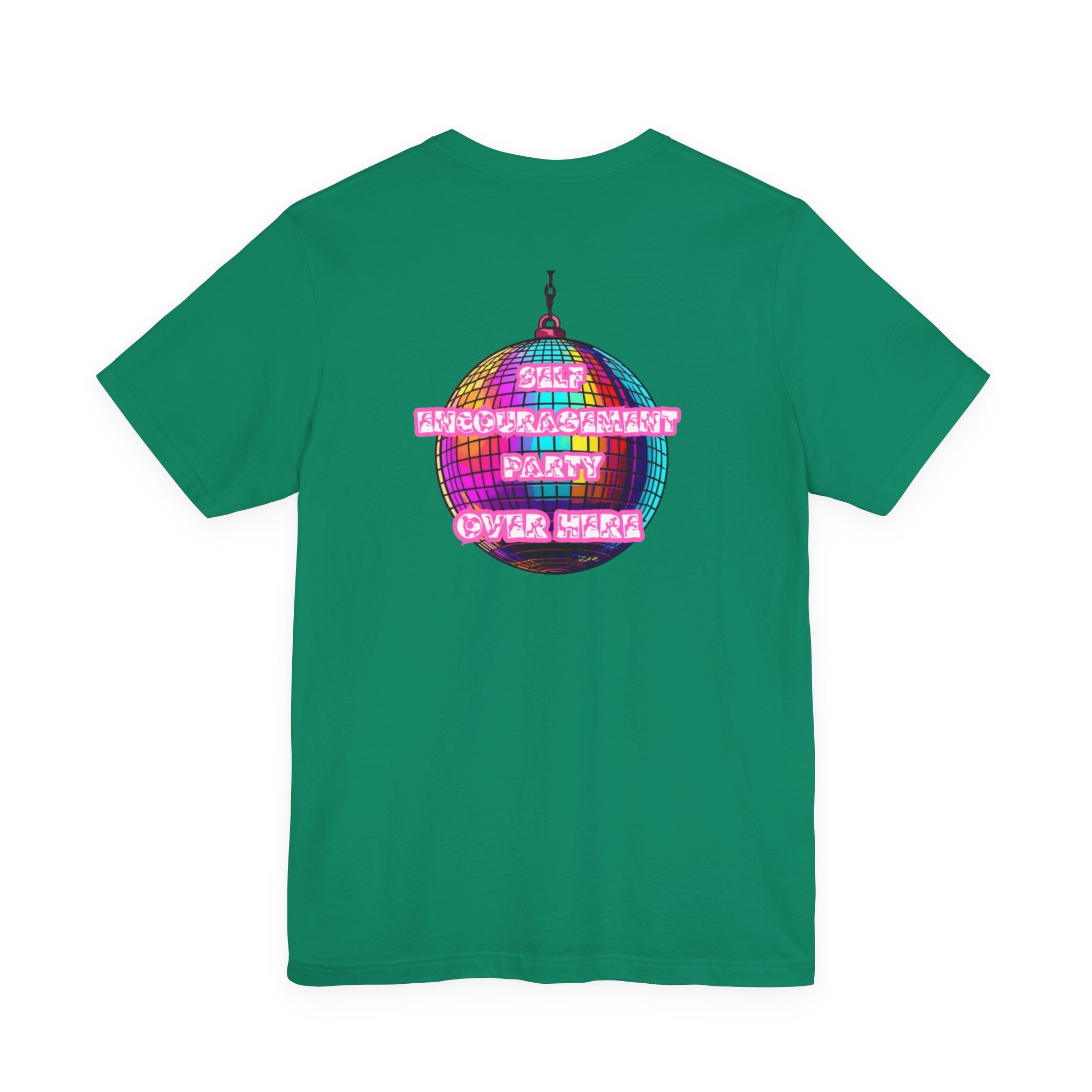 Women Disco Ball T-shirt — Self Encouragement Party