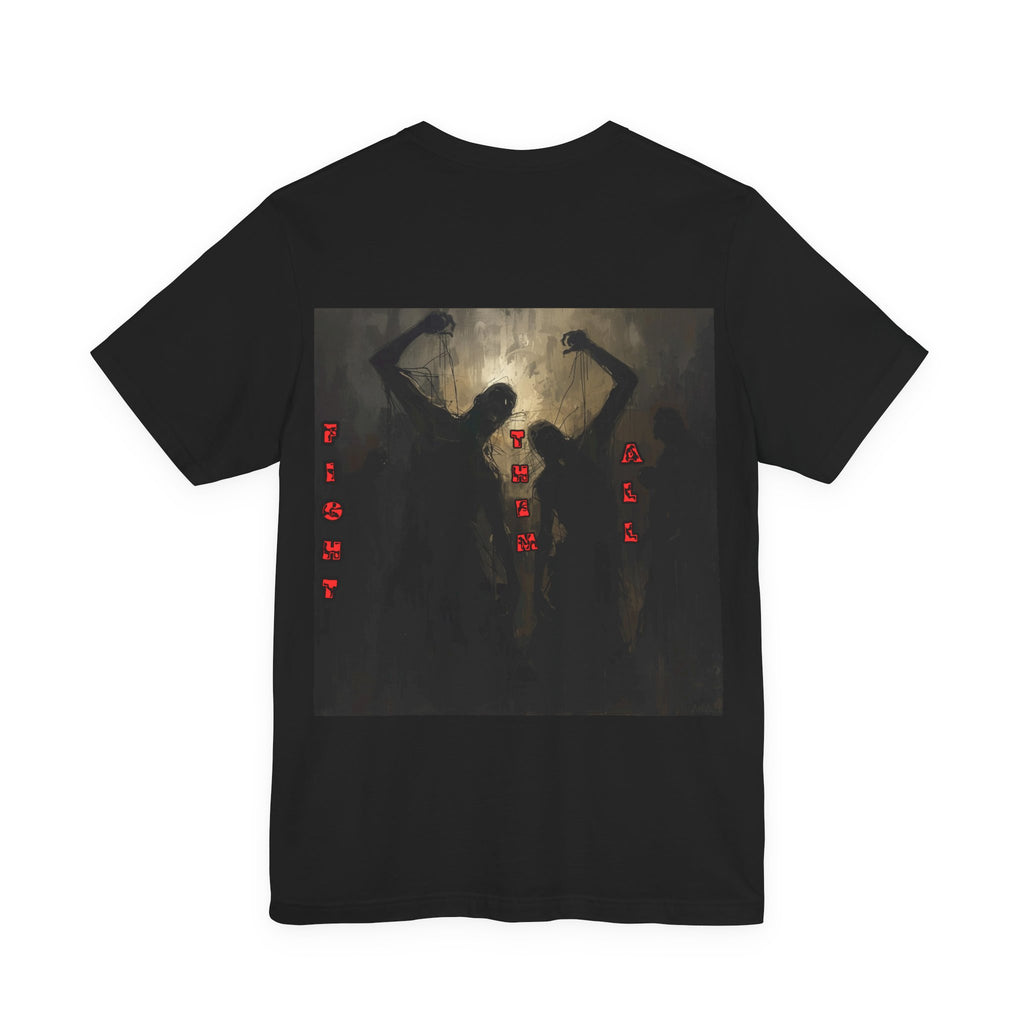 Men T-shirt Invisible Wars — Demons Lurk