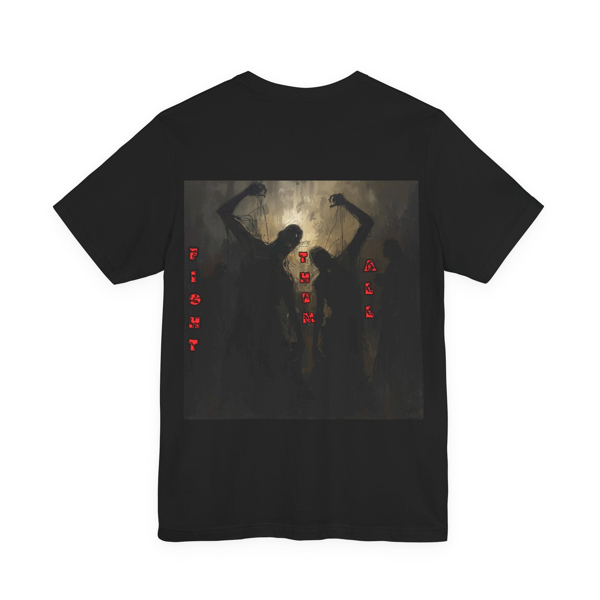 Men T-shirt Invisible Wars — Demons Lurk