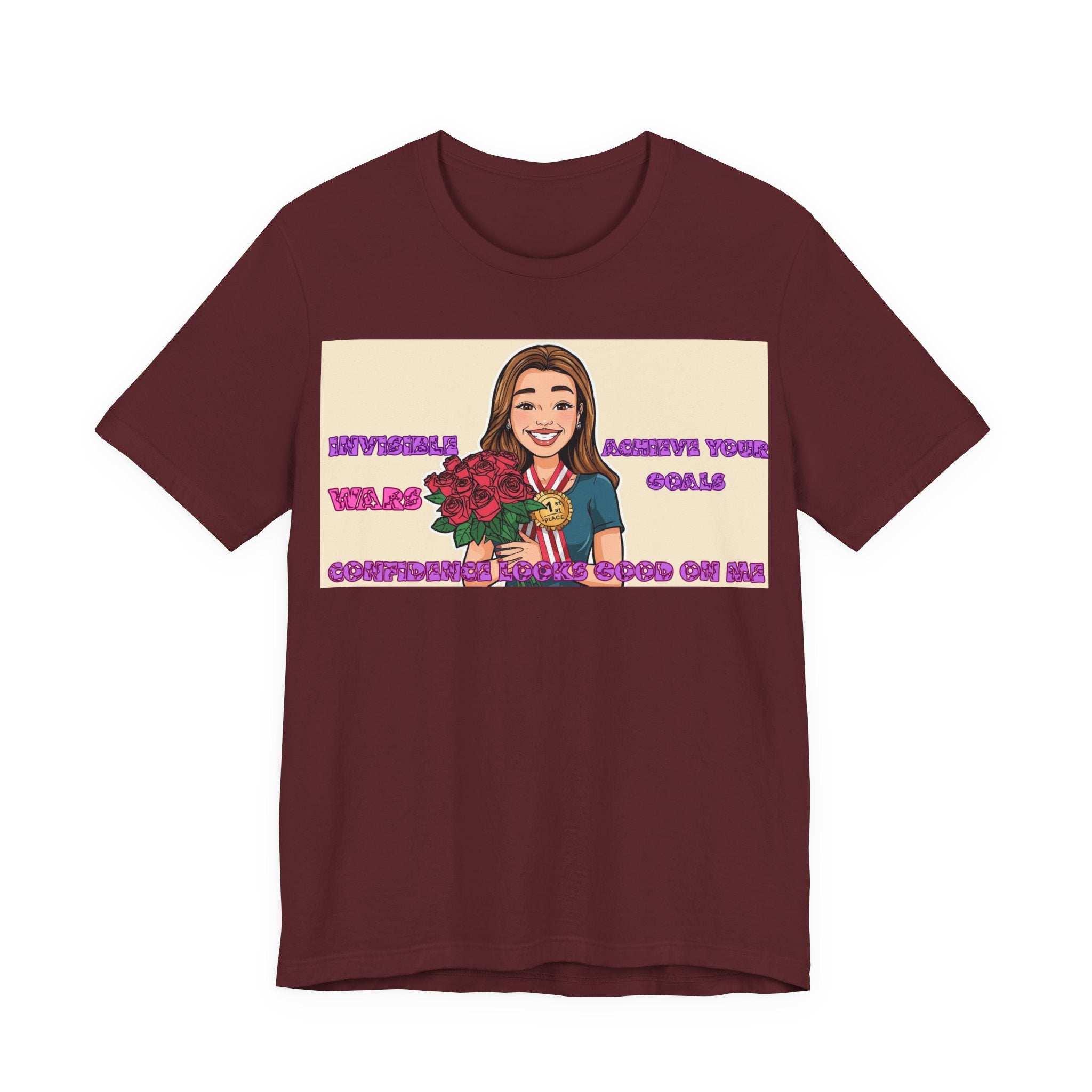 Women T-Shirt—Confidence Looks Good On Me”