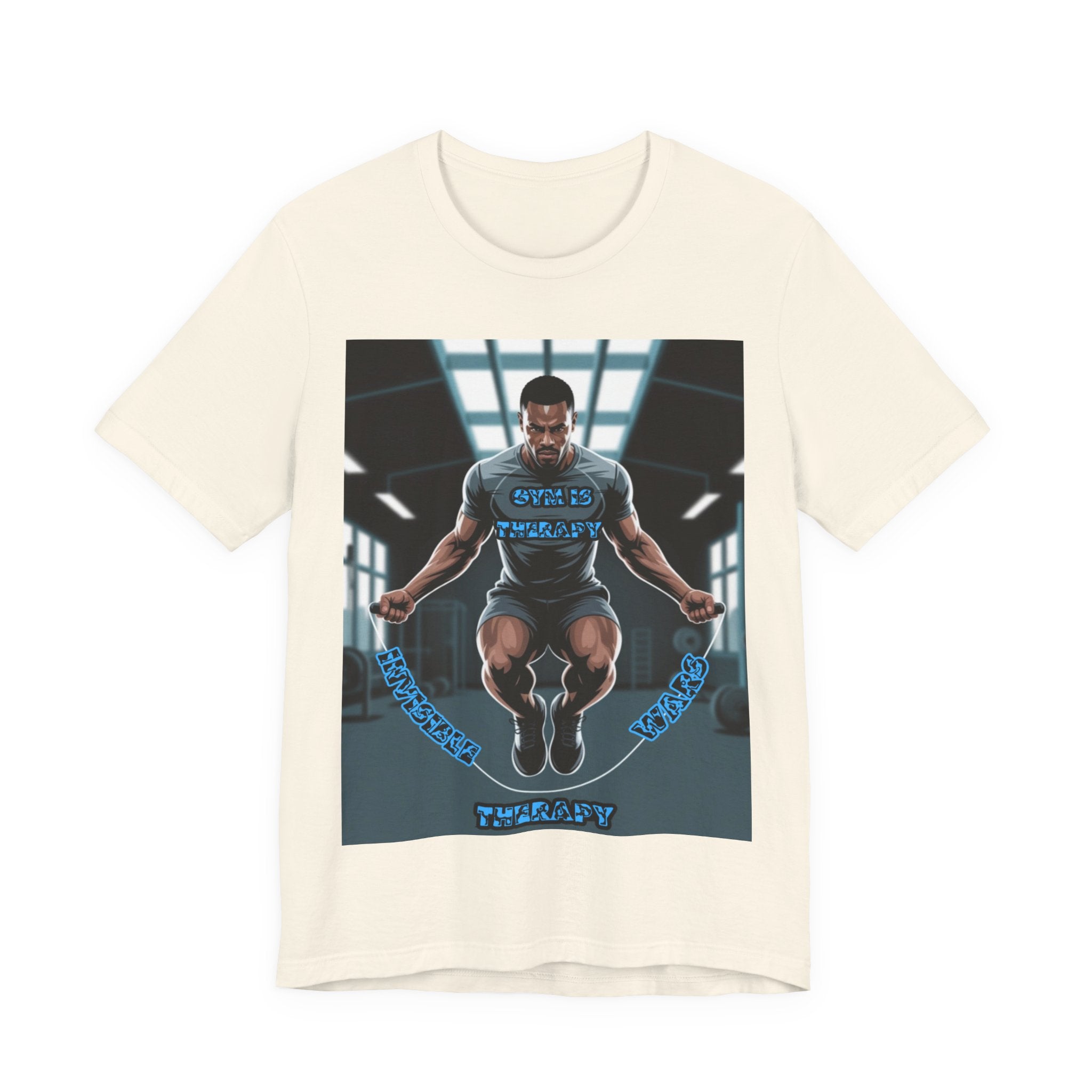 Men T-Shirt = Gym is Therapy