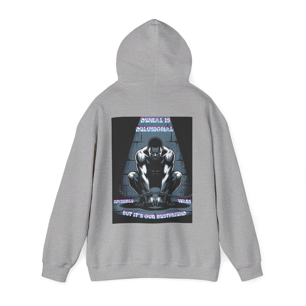 Men Hoodie • -Denial is Delusional