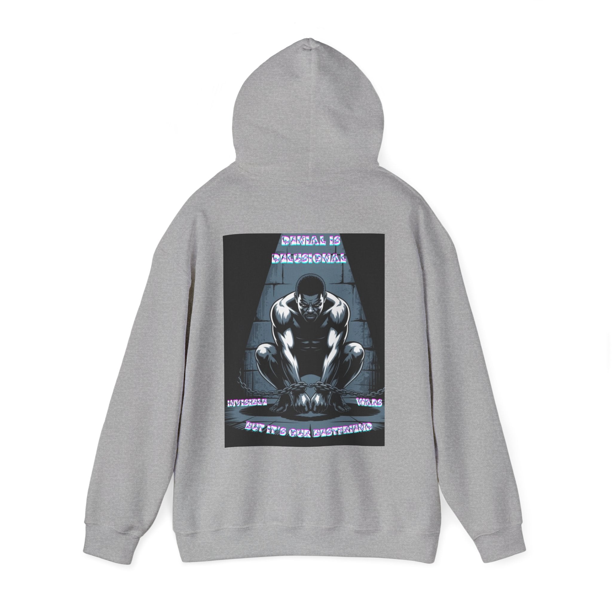 Men Hoodie • -Denial is Delusional