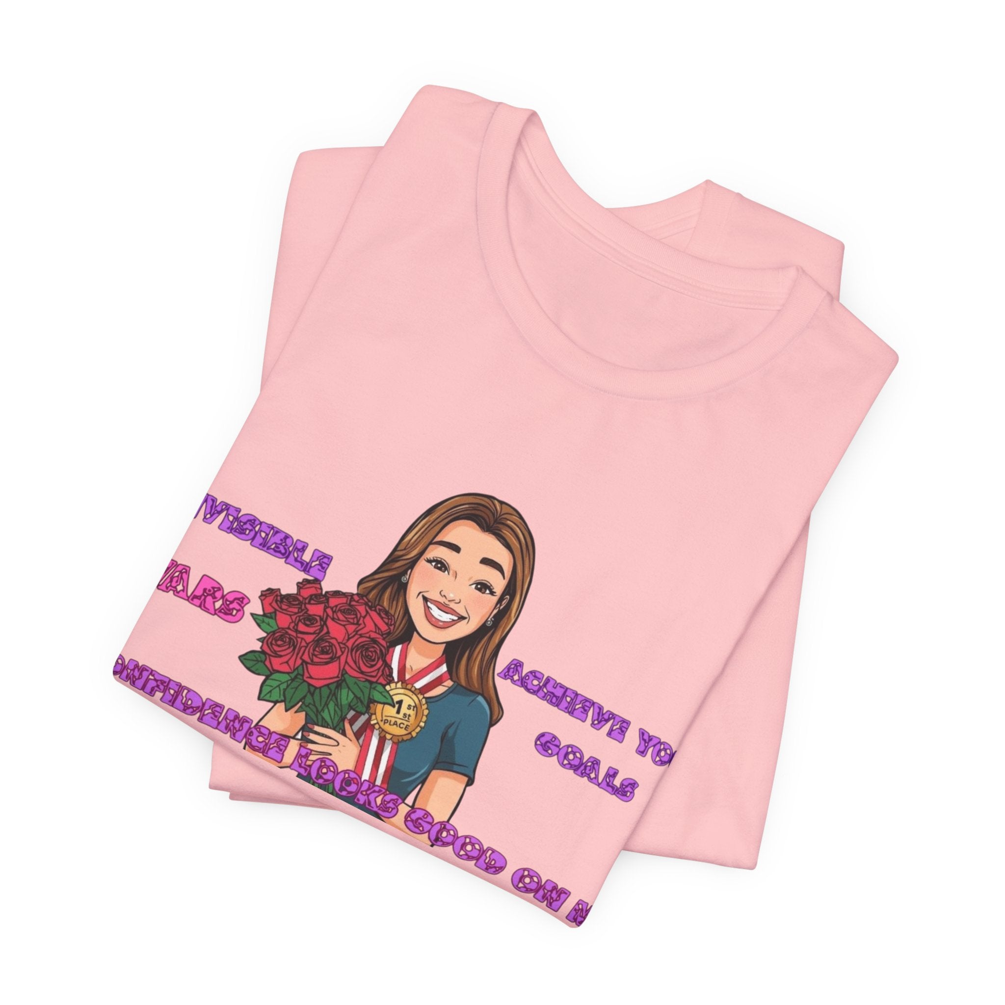 Women T-Shirt—Confidence Looks Good On Me”