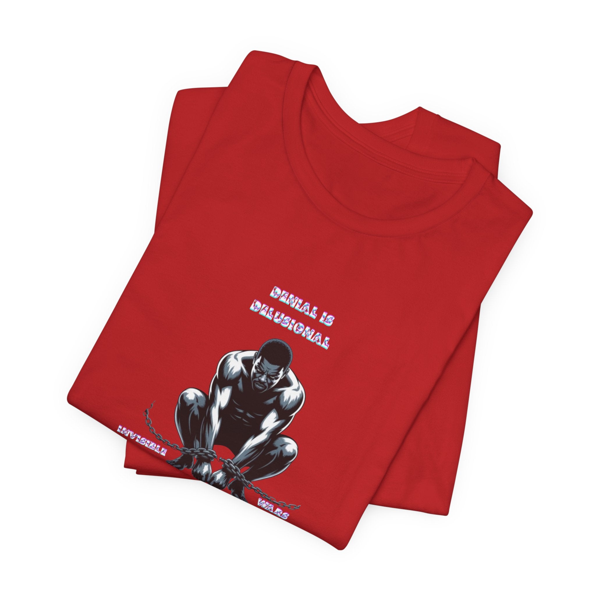 Men T-Shirt—-Denial is Delusion